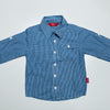 Blue Check Long Sleeve Button Up Shirt