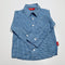Blue Check Long Sleeve Button Up Shirt