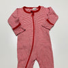 Purebaby Red and White Striped Bodysuit