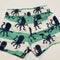 Octopus Design Striped Boardie Shorts
