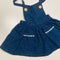 Navy Pinafore with Tie Back Straps