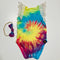 Tie Die Bodysuit with matching Headband