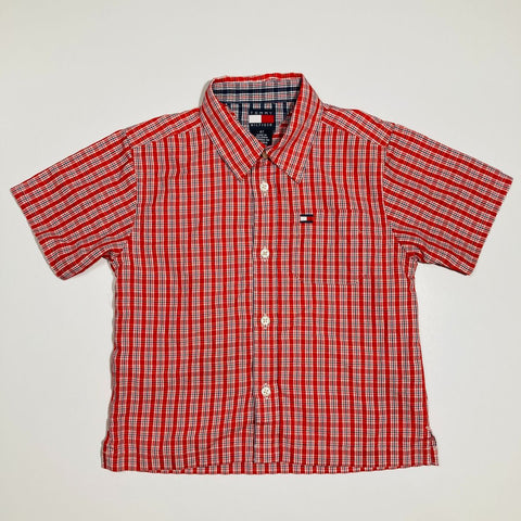 Red Checked Short Sleeve Shirt