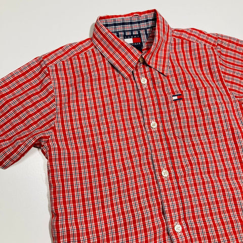 Red Checked Short Sleeve Shirt