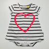 T-Shirt Bodysuit with Neon Pink Heart from The Kidstore