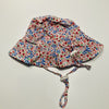 Summer Hat Floral XS with Head and Face Strap 