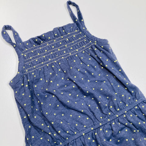 Singlet Romper Purple Polka Dots