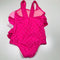 Pink One Piece Bathers with Frill Feature