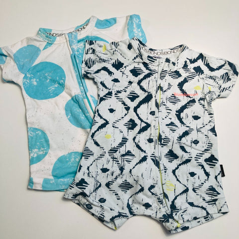 Bundle 2 x Summer Zippy Rompers