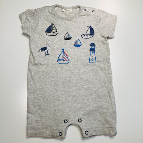 Seagulls and Sailboats Summer Romper 