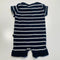 Milky T-Shirt Romper Stripes with Green Bicycle