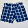 Blue Check Shorts with Pockets