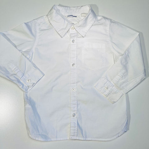 Country Road White Button Up Shirt