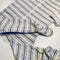 Grey Striped Zip Up Bodysuit