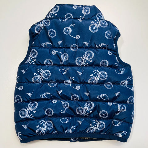 Bicycle Puffer Vest with Zip