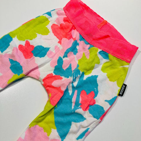 Multicolour with Neon Waist Leggings