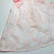 Pink Pleated Dress with Ribbon Feature on Sleeves