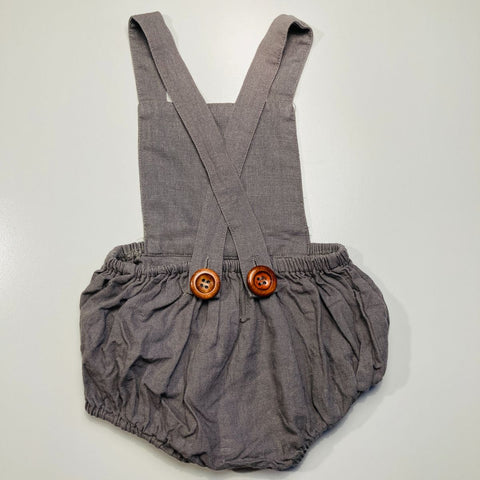 Summer Pinafore Romper Grey by Zoki Poki